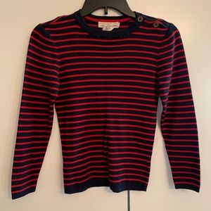 H&M - Boys Long Sleeve Navy/Red Striped Sweater